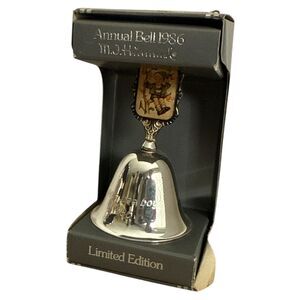 MJ Hummel 1982 5th Annual Bell ARS Edition Apple Tree Boy Silverplated Goebel